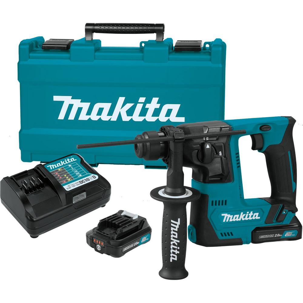 Makita 12Volt CXT LithiumIon Cordless 9/16 in. Rotary Hammer Kit (2