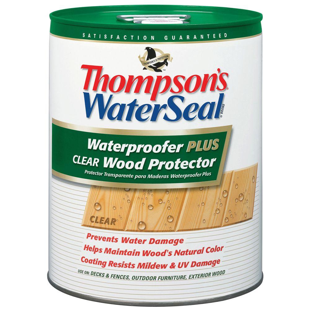 Thompson S Waterseal 5 Gal Waterproofer Plus Clear Wood Protector Thompson S Waterseal 5 Gal Waterproofer Plus Clear Wood Protector