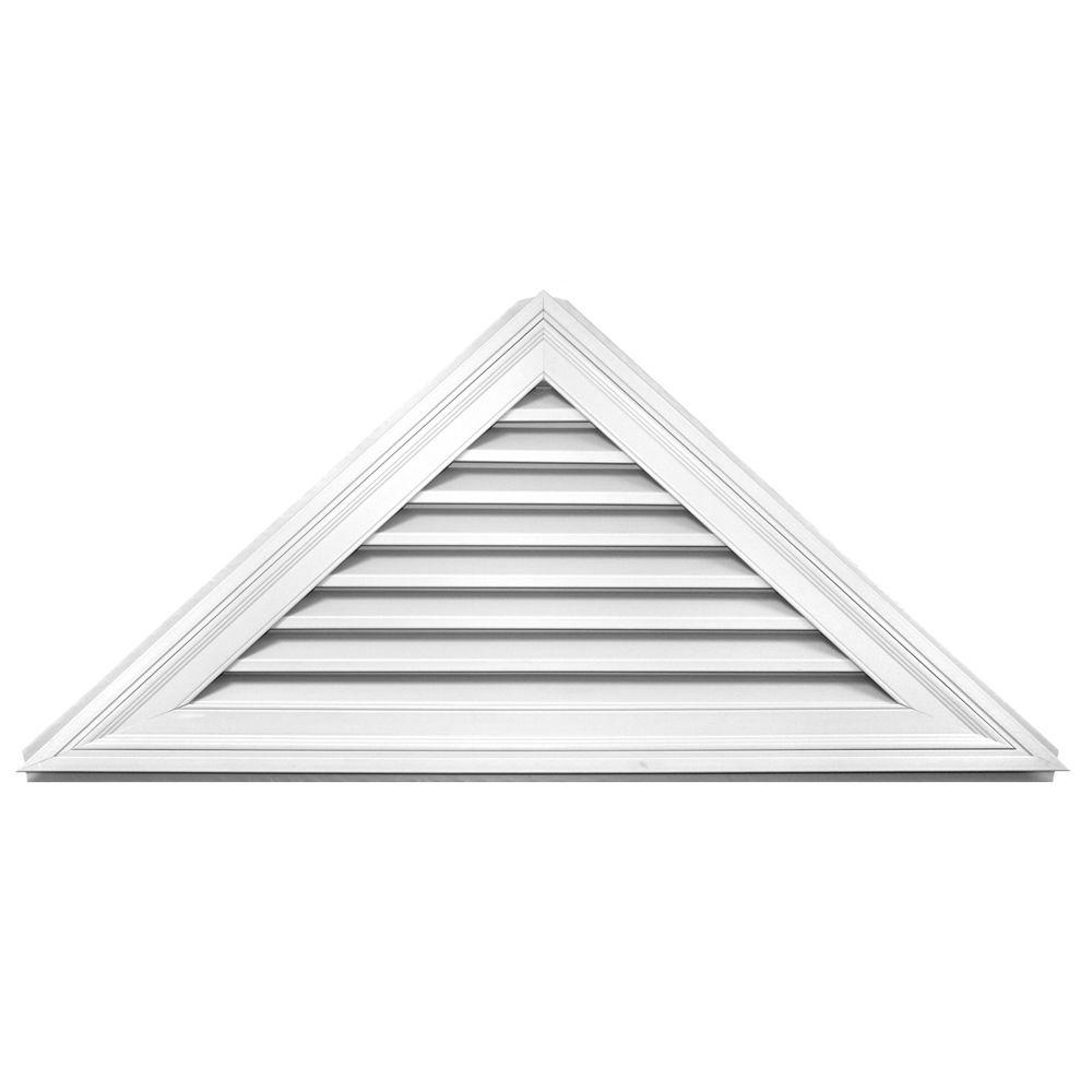 Builders Edge 11/12 Triangle Gable Vent 001 White120141108001 The