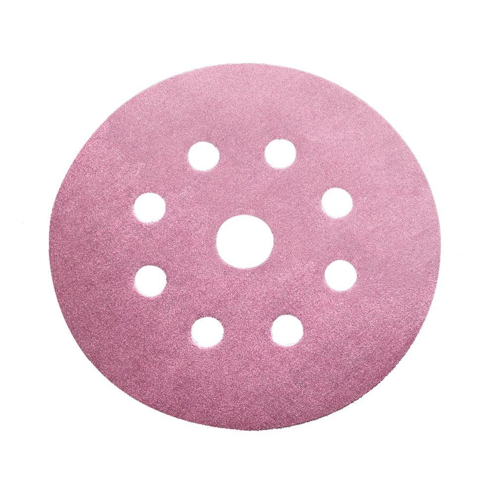 DIABLO 5 in. 400Grit 9Hole Sanding Disc with Hook 'n Loop Backing (100Pack)D469079850400