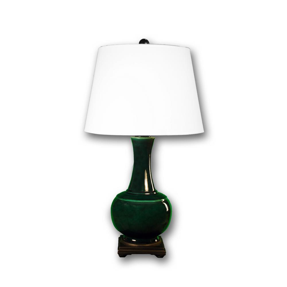 Fangio Lighting 29 In Copper Green Genie Bottle Ceramic Table Lamp Fangio Lighting 29 In Copper Green Genie Bottle Ceramic Table Lamp