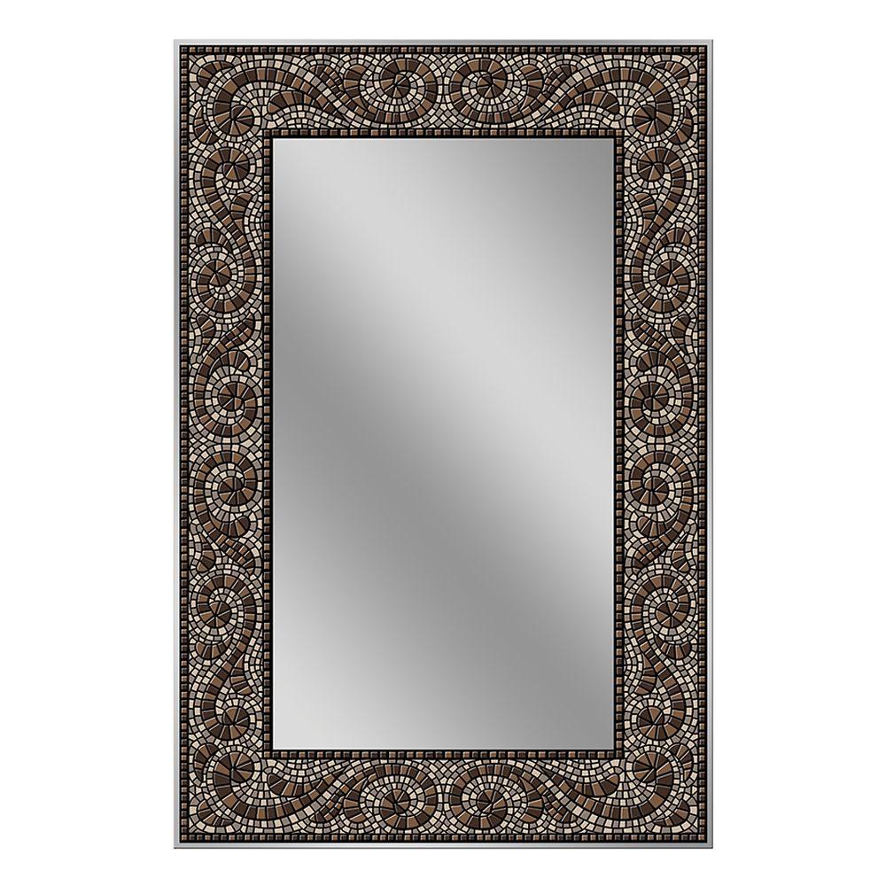 Deco Mirror 36 in. x 24 in. Frameless Mosaic Mirror in ...