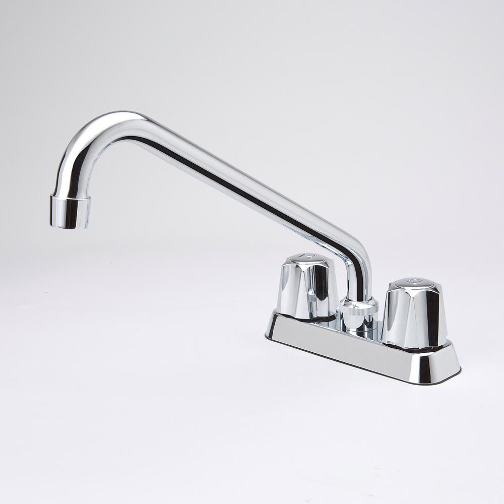 Bk Products Two Handle Rising Spout Laundry Utility Faucet In