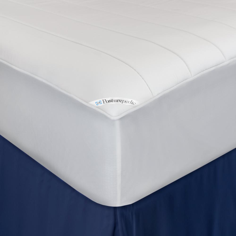 Extra Thick Wave Quilted Mattress Pad Polyester with Polyfill Home Decor Bedding