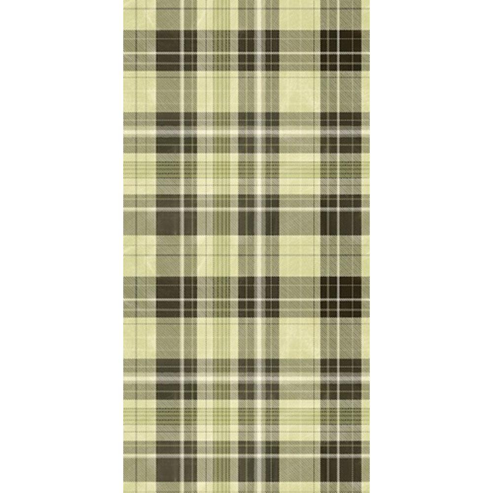 CGSignLab Tartan Plaid in Brown and Green by Raygun Removable Wallpaper