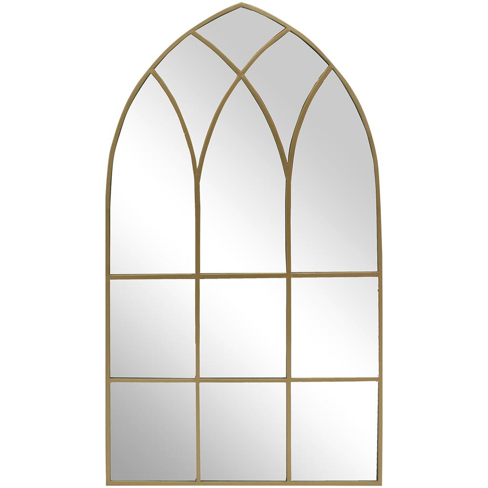 Home Decorators Collection Large Arched Gold Windowpane Classic Accent