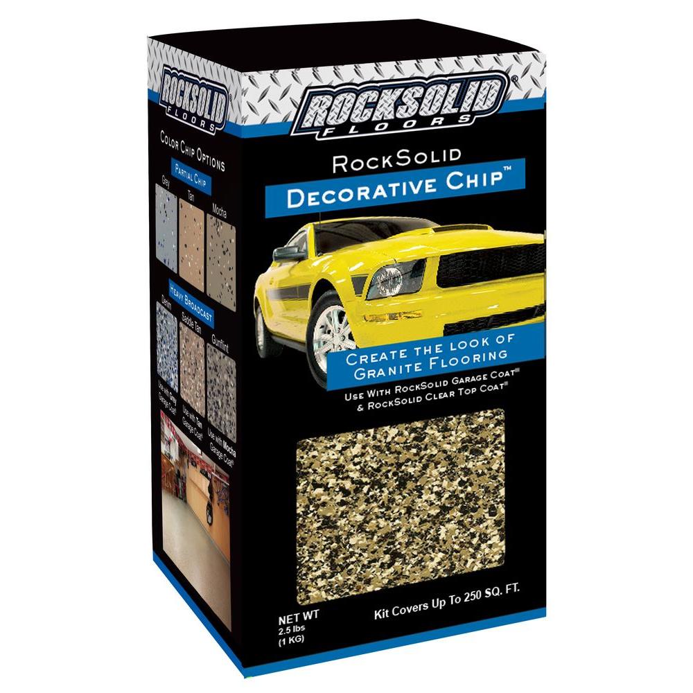 Rust-Oleum RockSolid 2.5 lbs. Gunflint Decorative Color Chips (4-Pack