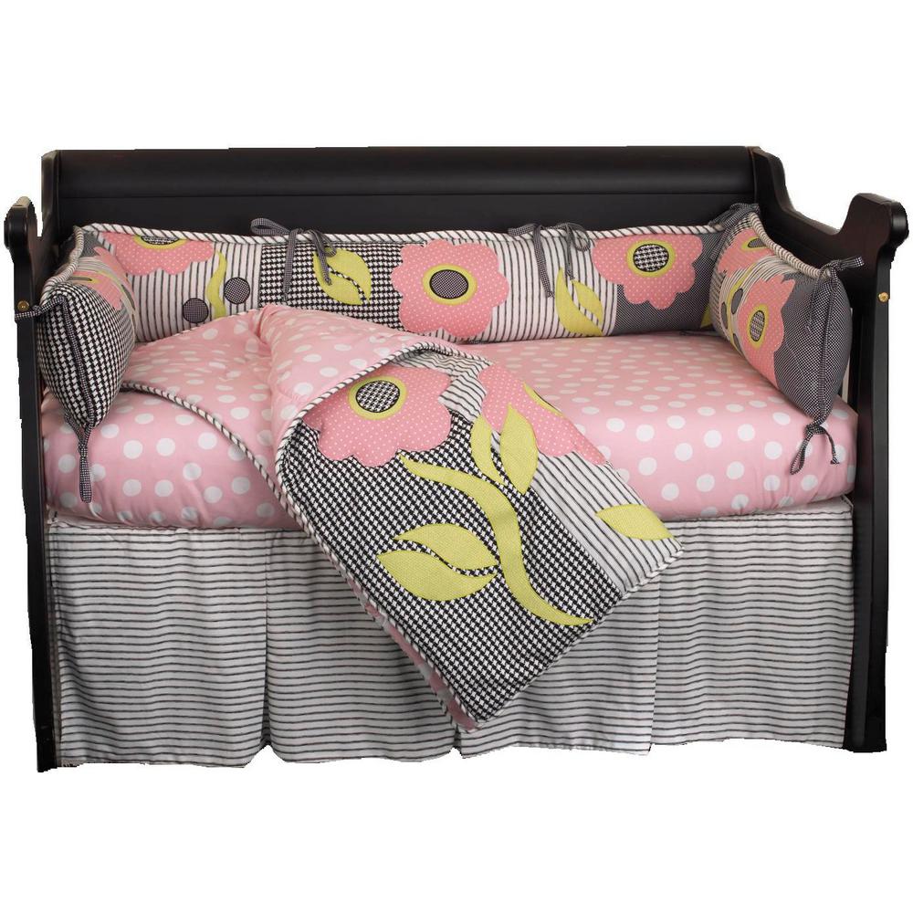 black and white striped crib bedding