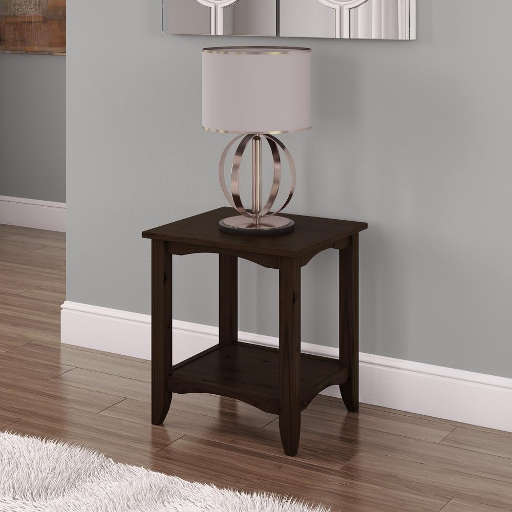 Frenchi Home Furnishing Espresso Game End Table H57 The Home Depot