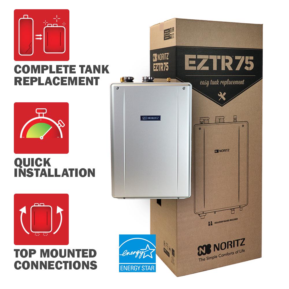 81 Water Heaters Plumbing The Home Depot Tank Replacement Natural Gas Hi Efficiency Indoor Tankless Water Heater With