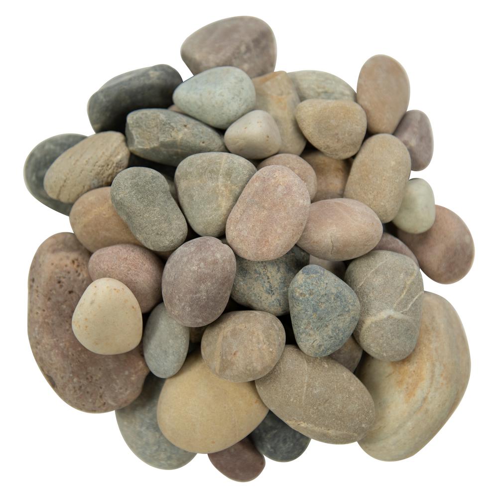 home depot river rock bags