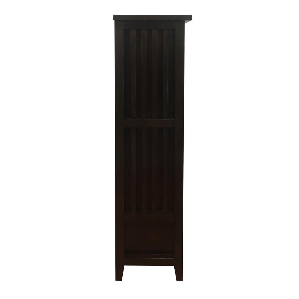 Donnieann Brookdale Dark Walnut Accent Cabinet With Glass Window