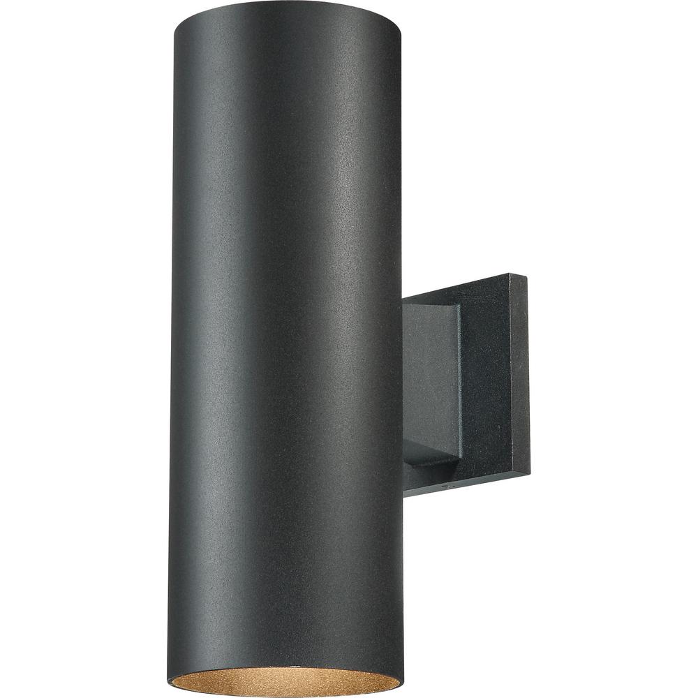 Volume Lighting Medium Base Light Black Aluminum Outdoor Cylinder