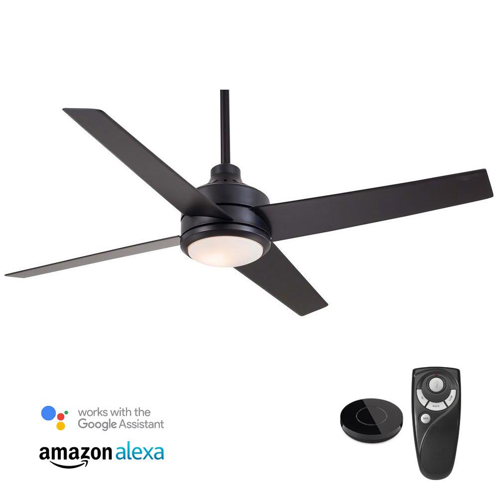 Home Decorators Collection Mercer 52 In Integrated Led Indoor Matte Home Decorators Collection Mercer 52 In Integrated Led Indoor Matte Black Ceiling Fan With Light
