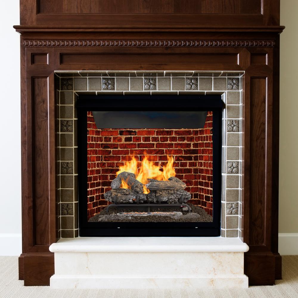 Pleasant Hearth Valley Oak 24 In Vent Free Dual Fuel Gas Fireplace Logs With Remote Pleasant Hearth Valley Oak 24 In Vent Free Dual Fuel Gas Fireplace Logs With Remote