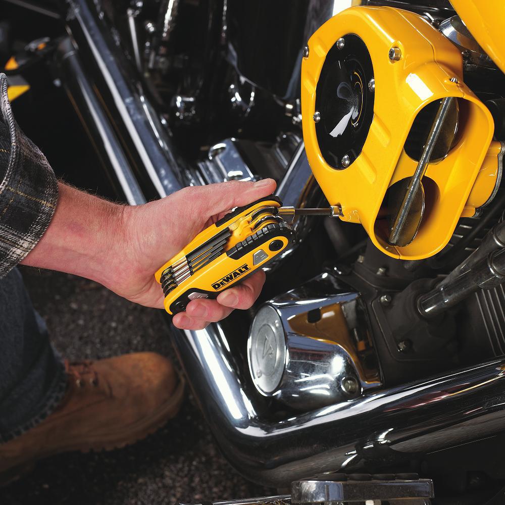 DEWALT SAE Hex Key 8Piece Set Various Size W/ Easy Locking Mechanism