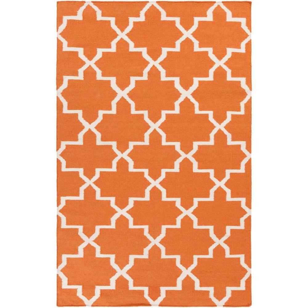 Burnt Orange Area Rugs The Home Depot York Reagan Burnt Orange 2 Ft X 3 Indoor Area Rug