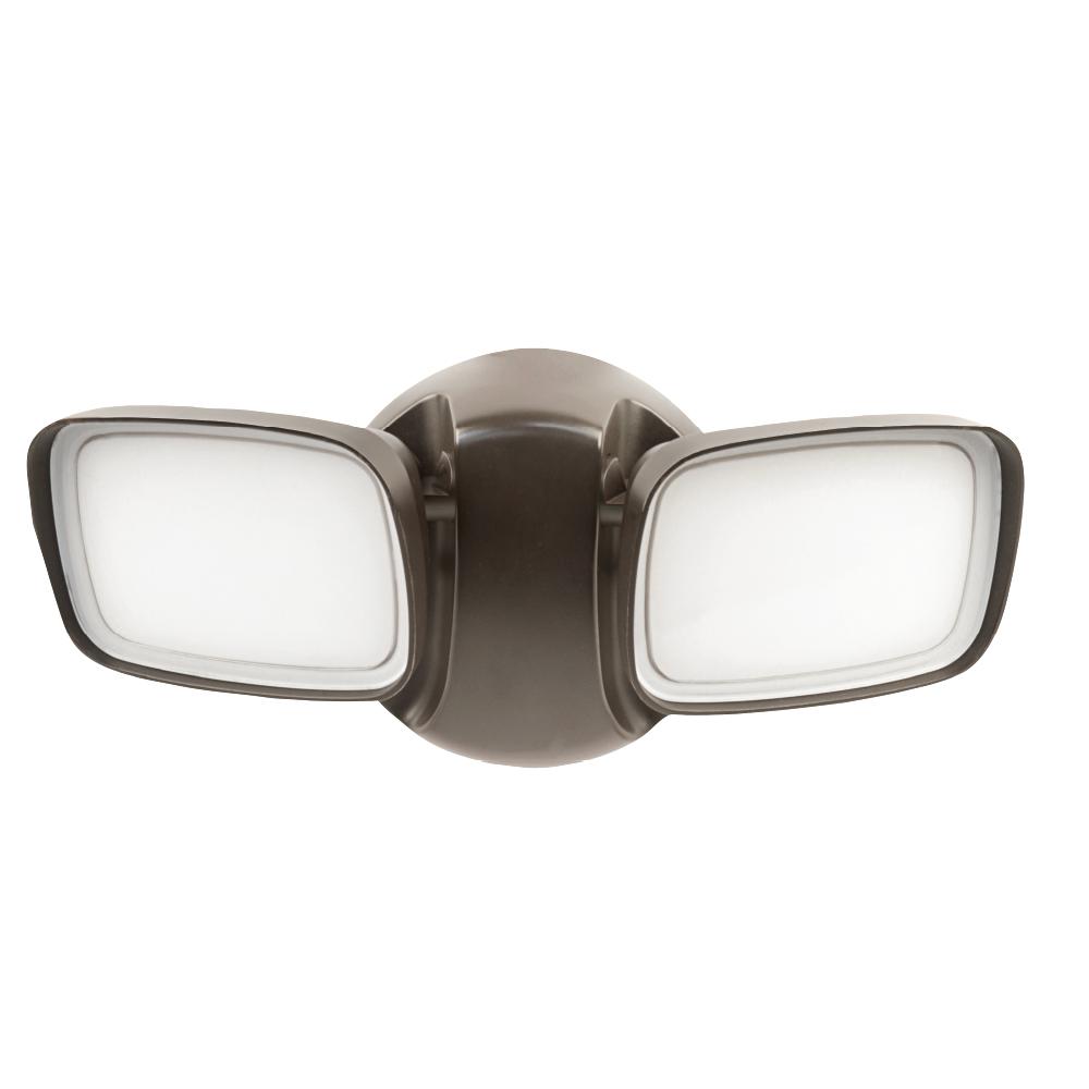 Feit Electric 25Watt Bronze Outdoor Integrated LED Dual Head Flood LightS9DFL/850/BZ The