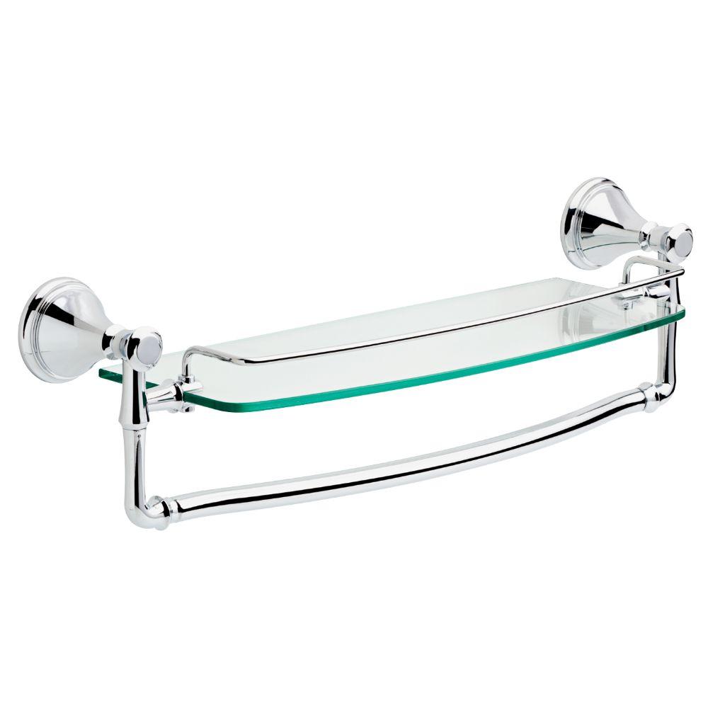 bath shelf with towel bar