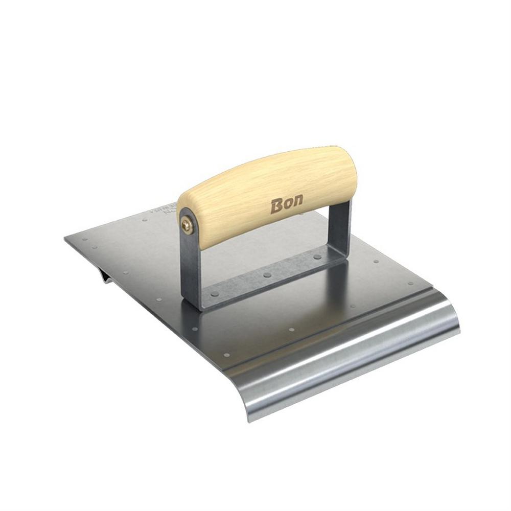 Bon Tool 8 in. x 6 in. Combination Edger/Groover with a Bit Size of 1/4 in. x 1/2 in. and a Wood Handle