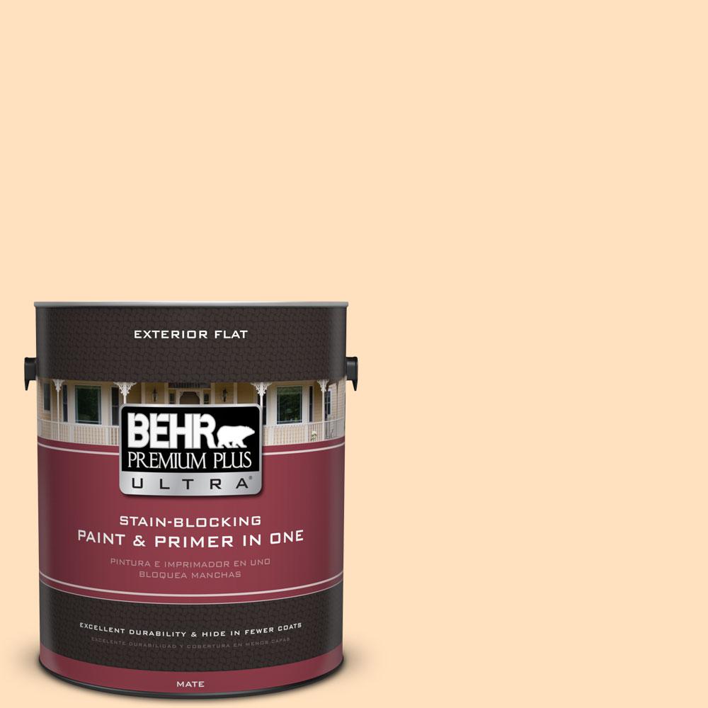 BEHR Premium Plus Ultra 1gal. 310C2 Orange Glow Flat Exterior Paint