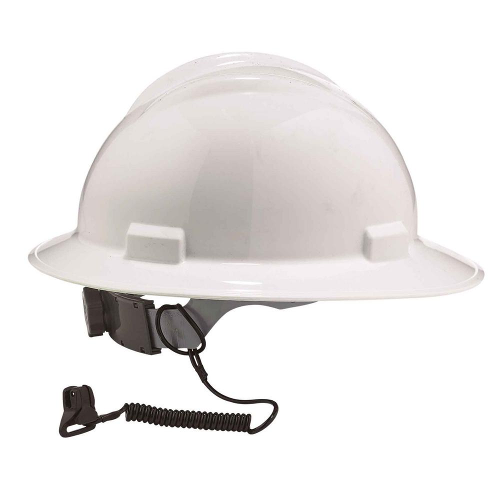 Ergodyne Black Coil Hard Hat Lanyard with Clamp Tool Lanyard3158 The