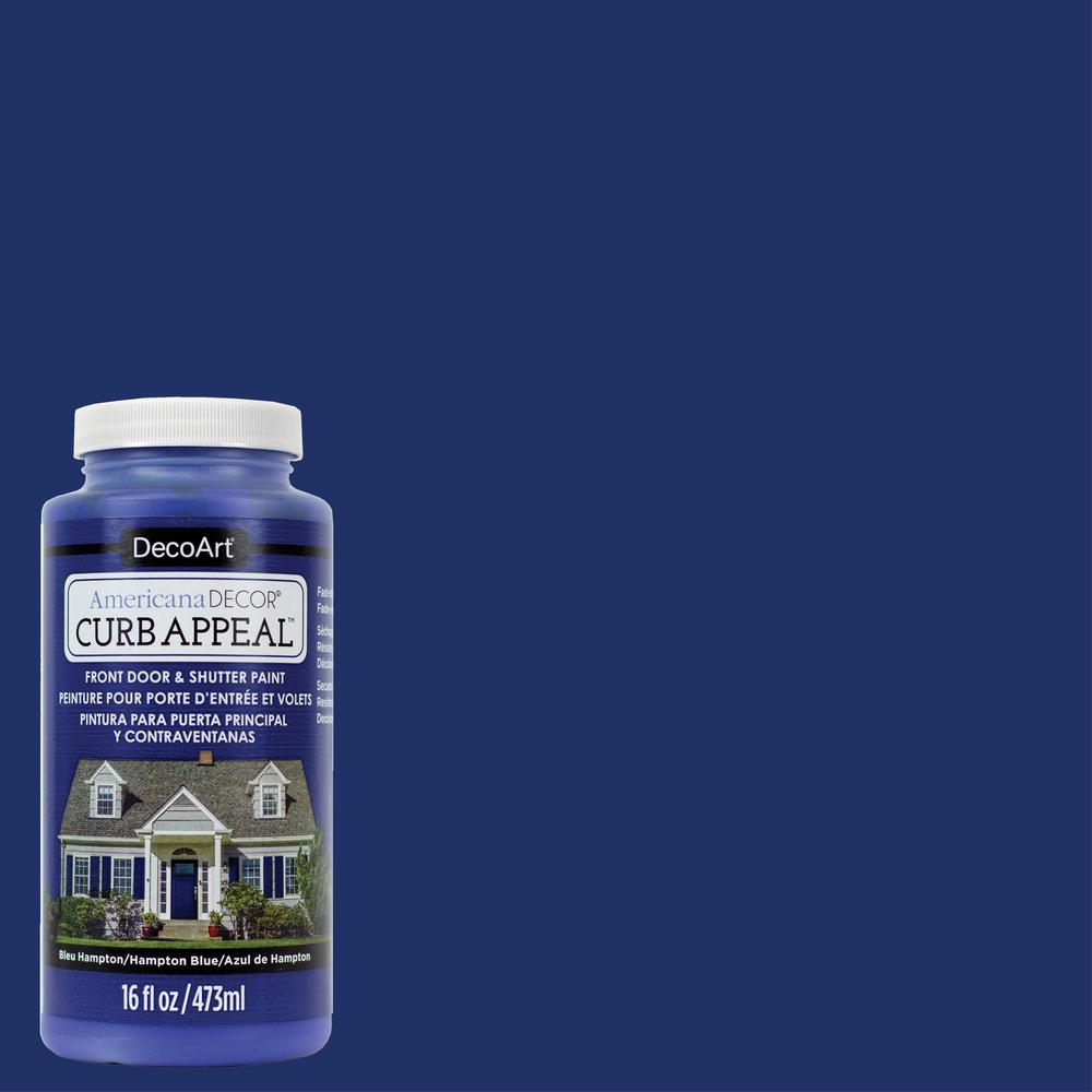 Americana Decor Curb Appeal 16 Oz. Hampton Blue Acrylic Paint-ADCA18-R1 ...