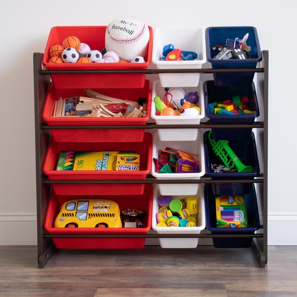 wood toy storage bins