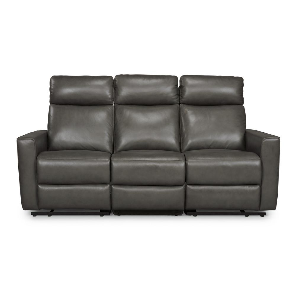 Home Styles Nuovo 3 Piece Gray Leather Power Motion