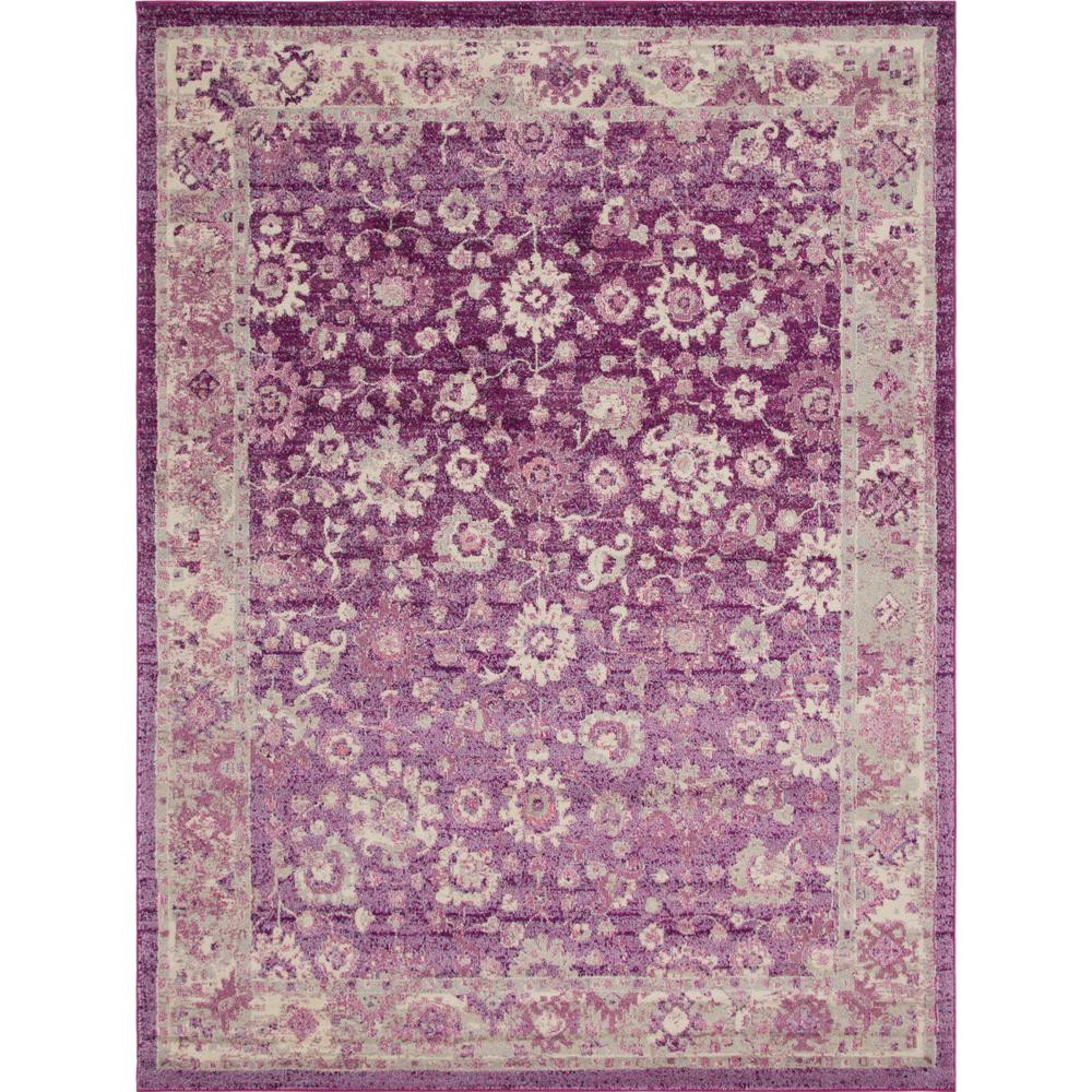 Unique Loom Penrose Krystle Purple 9 Ft X 12 Area Rug