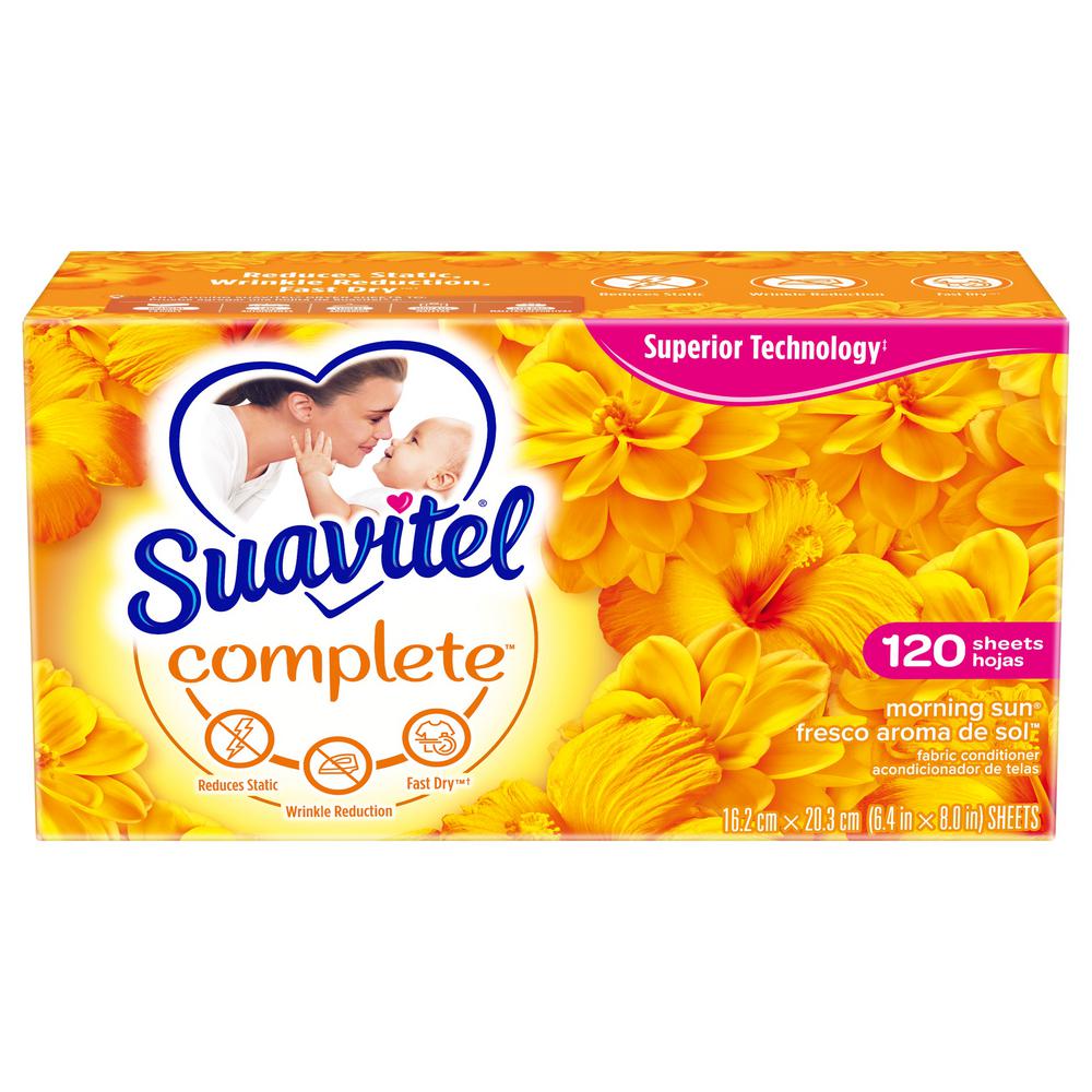 Suavitel Morning Sun Complete Dryer Sheets 120 Count Us05374a