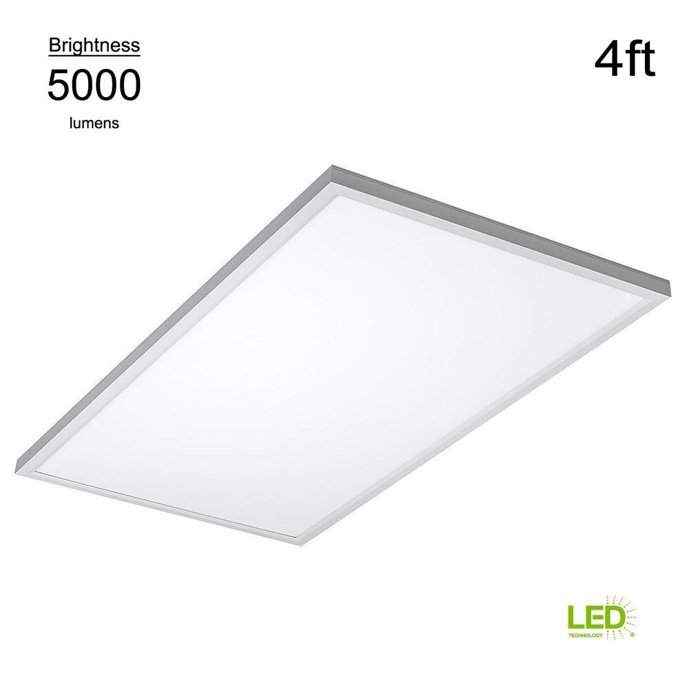 Eti Commercial Drop Ceiling 2 Ft X 4 White 4000k Dimmable Integrated Led Flat Panel Troffer Pack