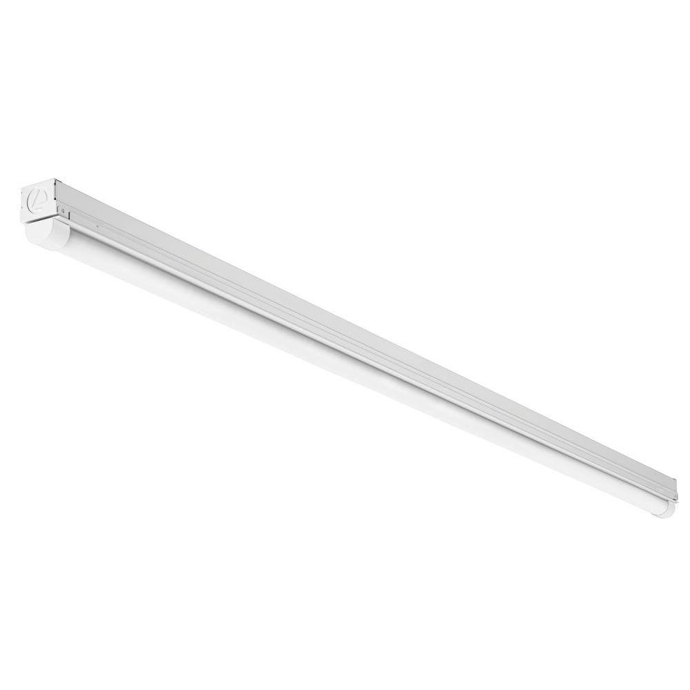 Lithonia Lighting 4 ft. flush Mount Ceiling White LED Wraparound ...