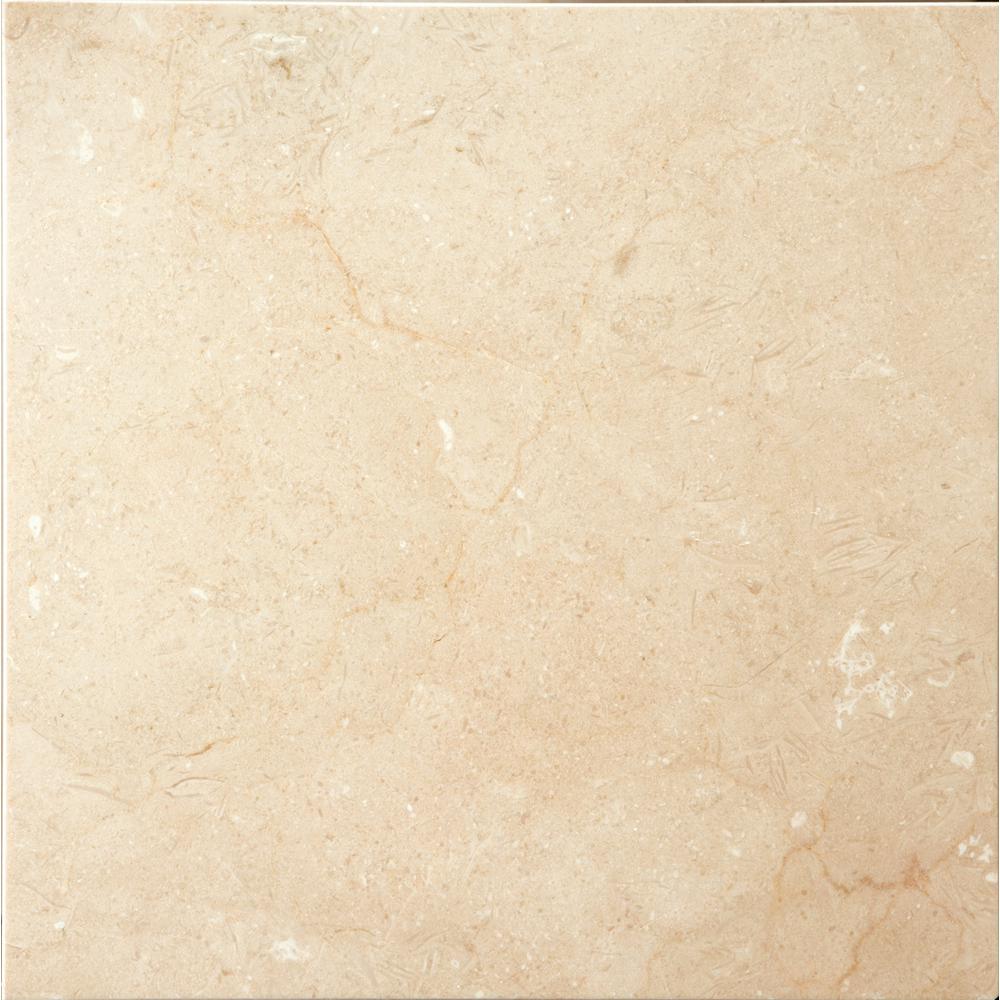 Emser Marble Crema Marfil Plus Polished 12.01 In. X 12.01 In. Marble ...