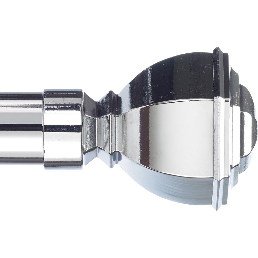 Art Decor 28 48 In Telescoping Single Curtain Rod Kit In Chrome
