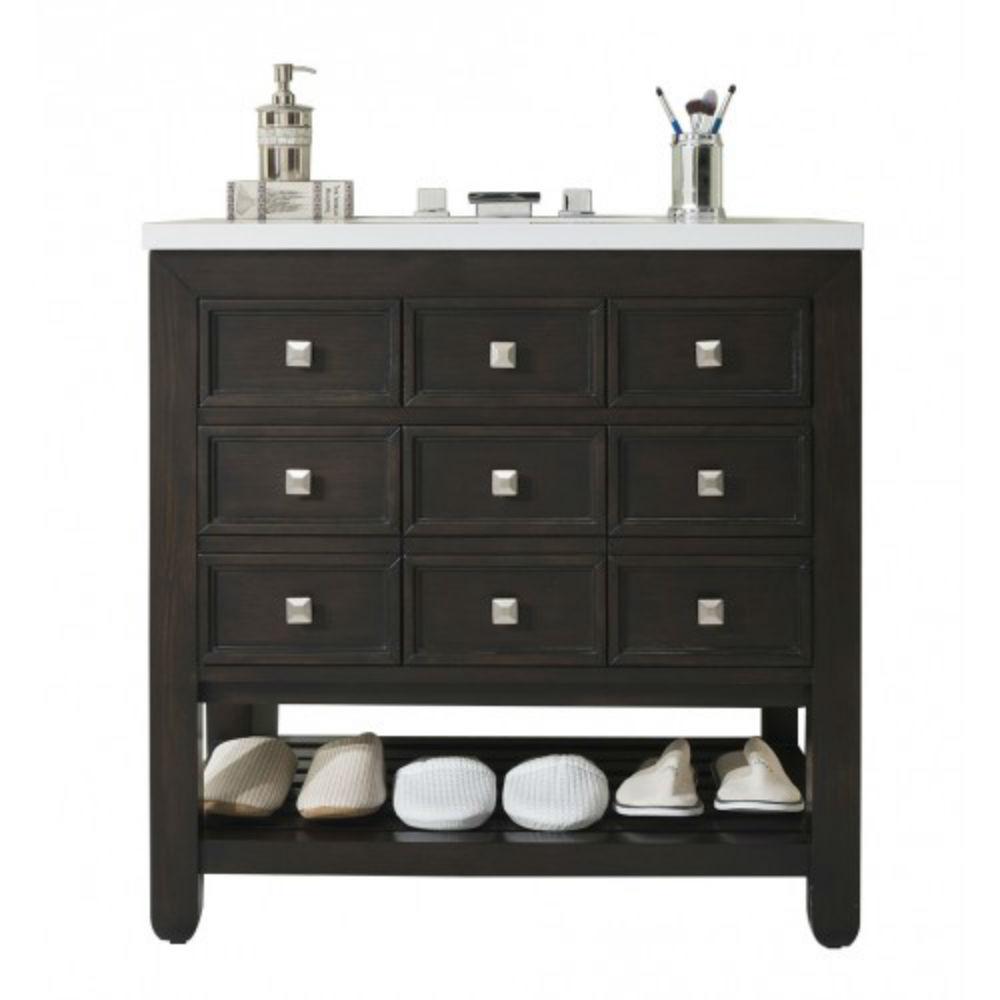 James Martin Signature Vanities Victoria 33 In W Single Bath Vanity James Martin Signature Vanities Victoria 33 In W Single Bath Vanity Cerused Espresso Oak