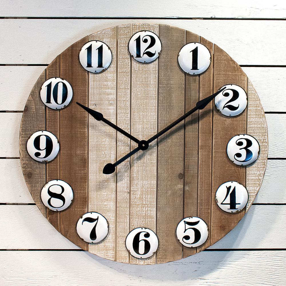 32 In Round Wall Clock Mt2383 The Home Depot Round Wall Clock