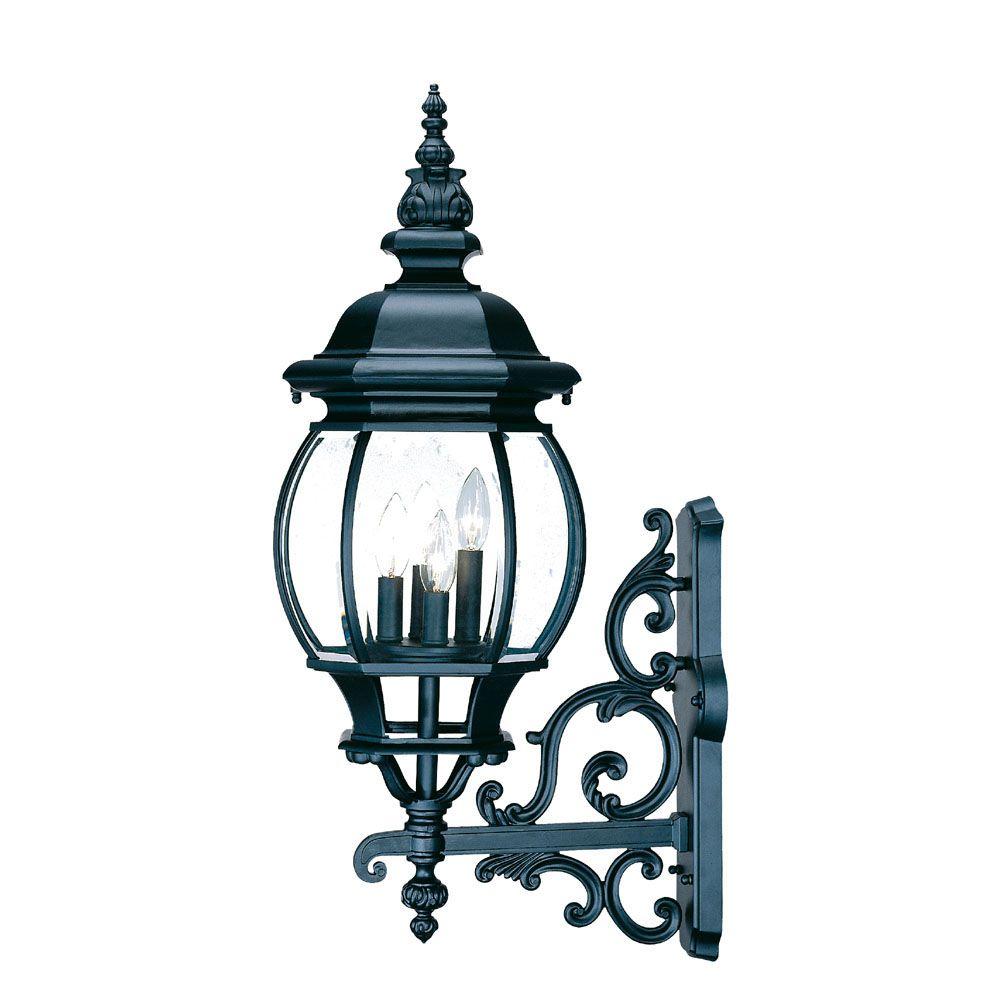 Acclaim Lighting Chateau Collection 4Light Matte Black Outdoor Wall