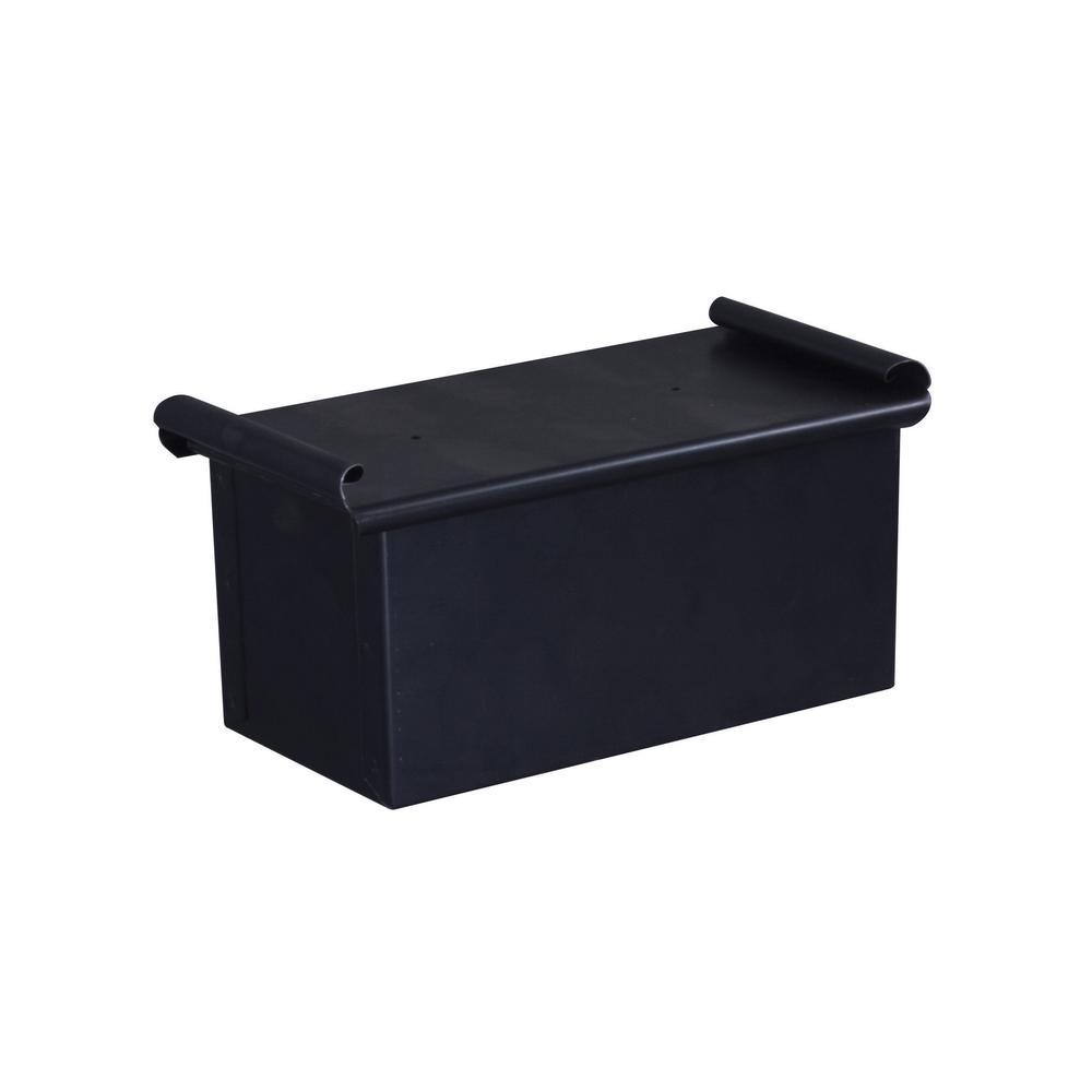 Paderno World Cuisine 7-7/8 in. x 4 in. x 4 in. Blue Steel Bread Pan with Cover