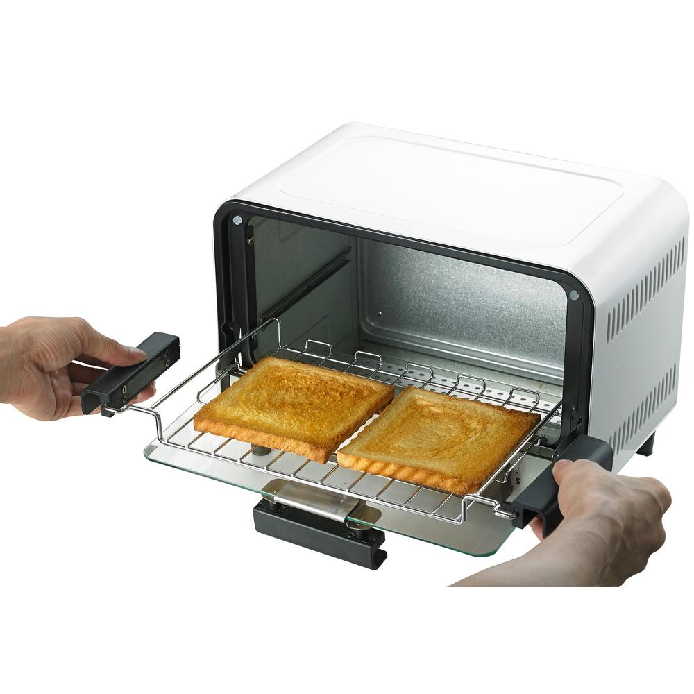 SPT Easy Grasp 2-Slice White Countertop Toaster Oven by SPT