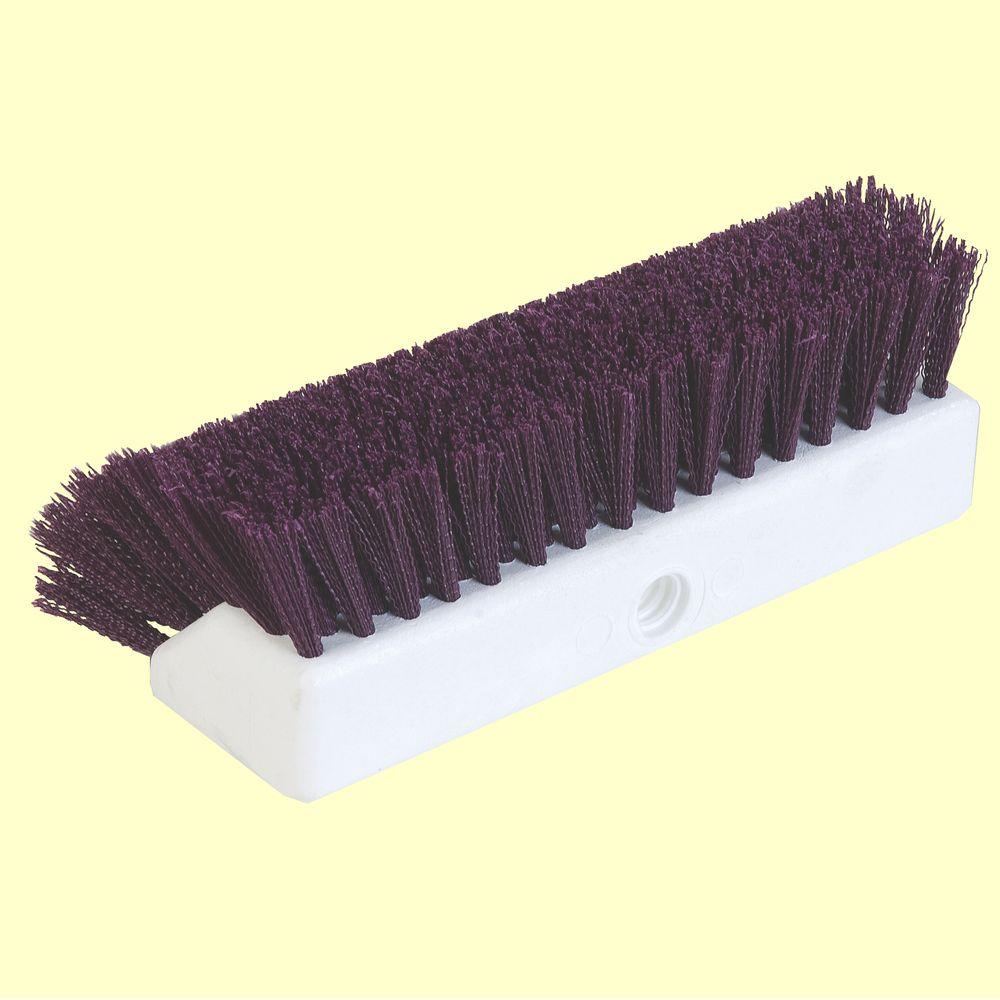 Carlisle 10 inch Purple Floor Scrub Brush (Case of 12) by Carlisle