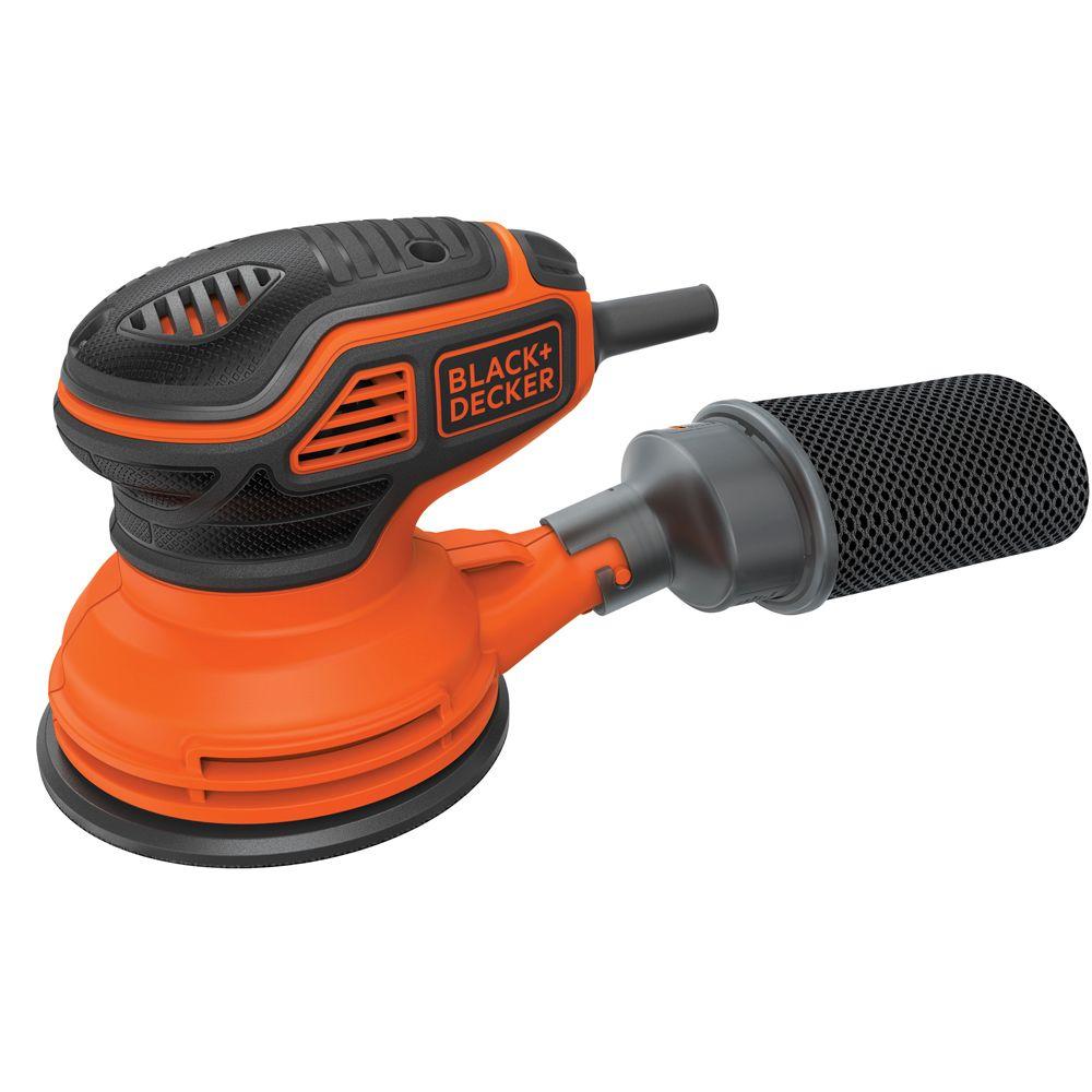 Black & Decker BDERO600 2.4 Amp 5 in. Random Orbital Sander with Paddle Switch