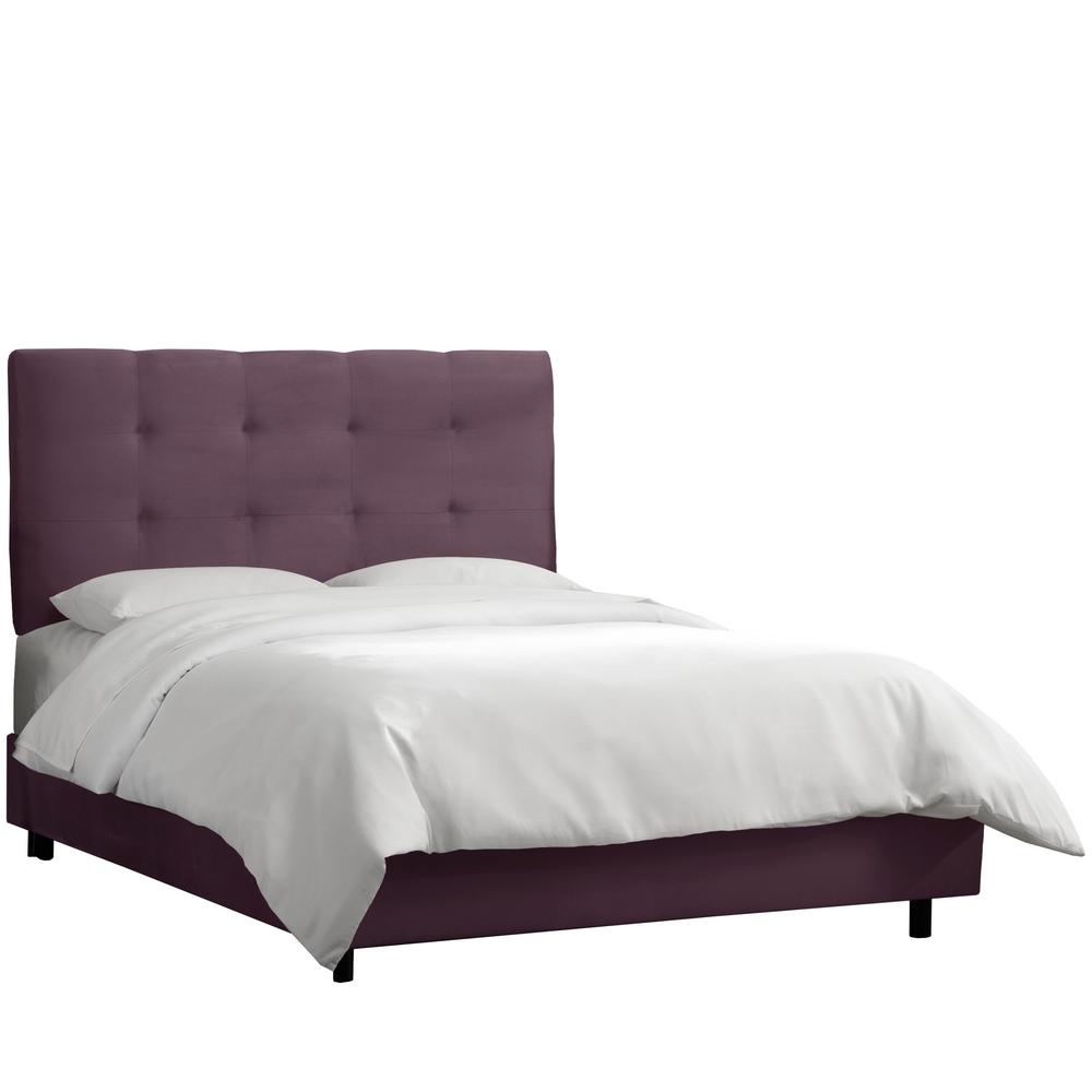 Premier Purple King Tufted Bed 273bedprmprp The Home Depot Internet 300446669 Premier Purple King Tufted Bed