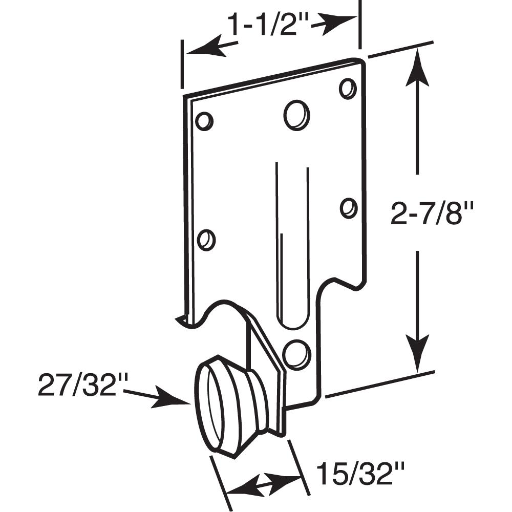 Prime Line Mono Rail Drawer Track Roller Kit R 7132 The Home Depot
