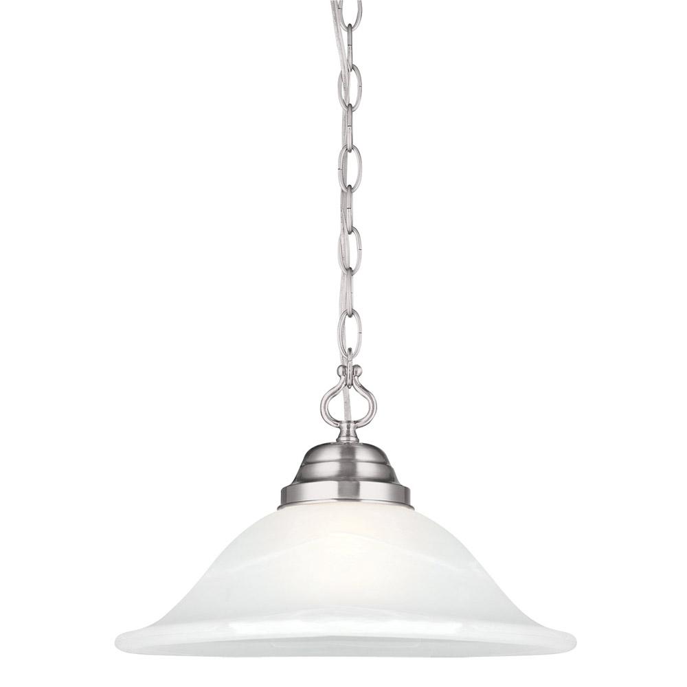 Design House Millbridge 1 Light Satin Nickel Swag Fixture Light Satin Nickel Swag Fixture
