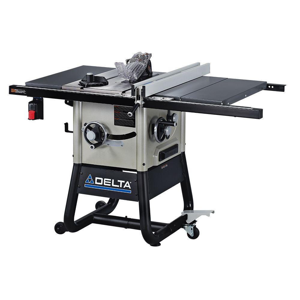 Delta 15 Amp 10 In Left Tilt 30 Contractor Table Saw With Steel Delta 15 Amp 10 In Left Tilt 30 Contractor Table Saw With Steel