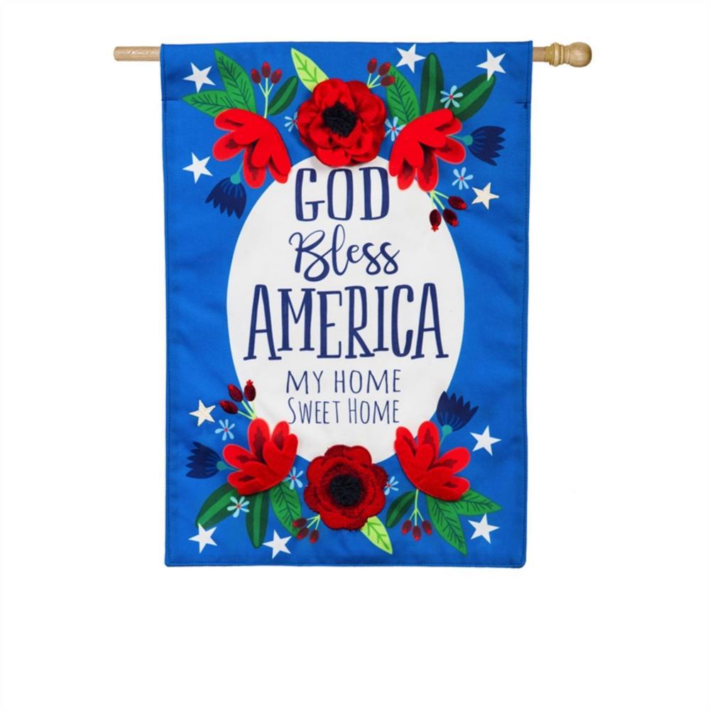 Jesus American Flag QNN84Fv1 House Flag Garden Flag God Bless America