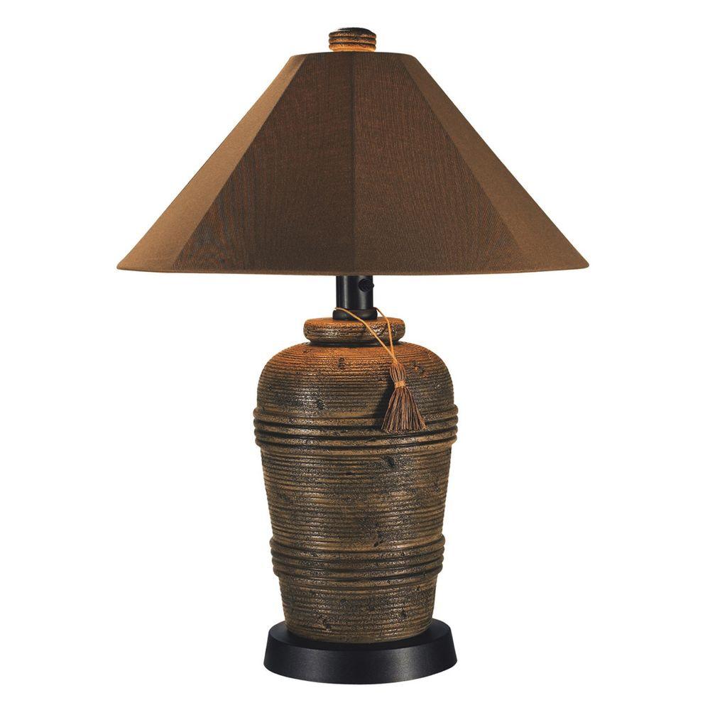 Patio Living Concepts Canyon 34 5 In Cocoa Outdoor Table Lamp Patio Living Concepts Canyon 34 5 In