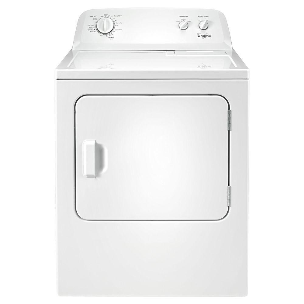Amana 6.5 cu. ft. 240-Volt White Electric Vented Dryer with Wrinkle