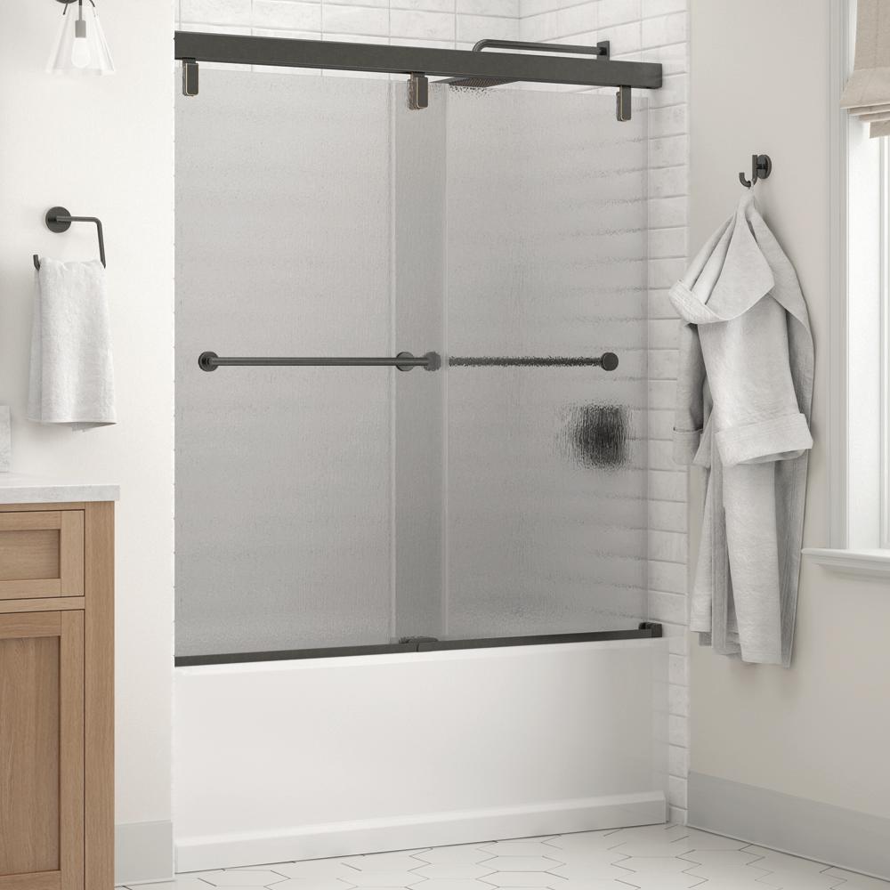 Delta Lyndall 60 X 59 1 4 In Frameless Mod Soft Close Sliding Bathtub Door Bronze With 6mm Clear Glass Sd3442353 The Home Depot - Sliding Glass Tub Enclosures Frameless Delta Lyndall 60 X 59 1 4 In Frameless Mod Soft Close Sliding Bathtub Door Bronze With 6mm Clear Glass Sd3442353 The Home Depot - Sliding Glass Tub Enclosures Frameless